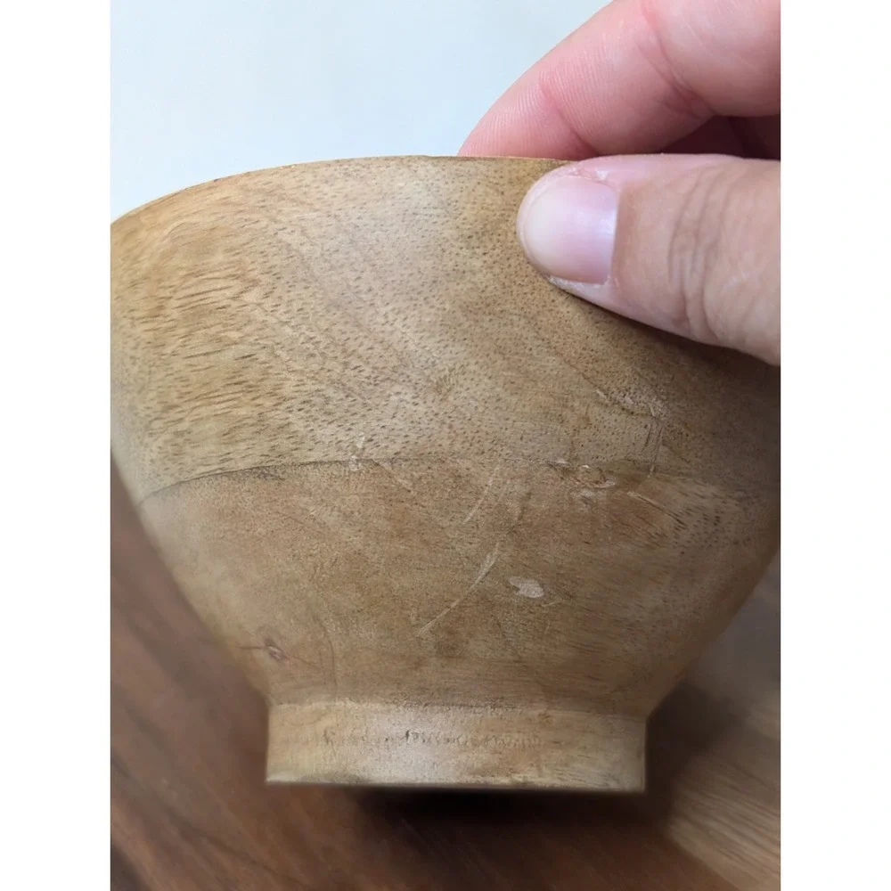 Fall Pumpkin Themed Wooden Outside Bowl Trinket Dish Home‎ Decor